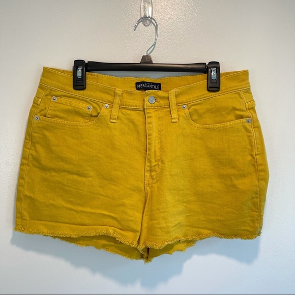 JCrew Mercantile Mustard Shorts - Picture 3 of 9